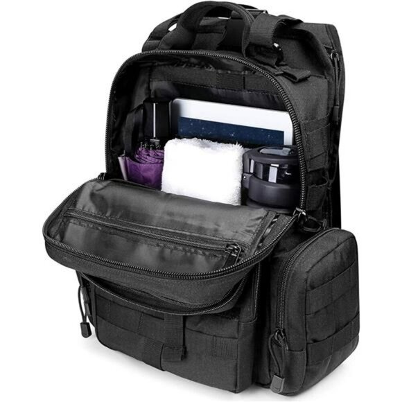 Tactical Sling Bag EDC Backpack Military Shoulder Pack Water Resistant Molle - Picture 5 of 7